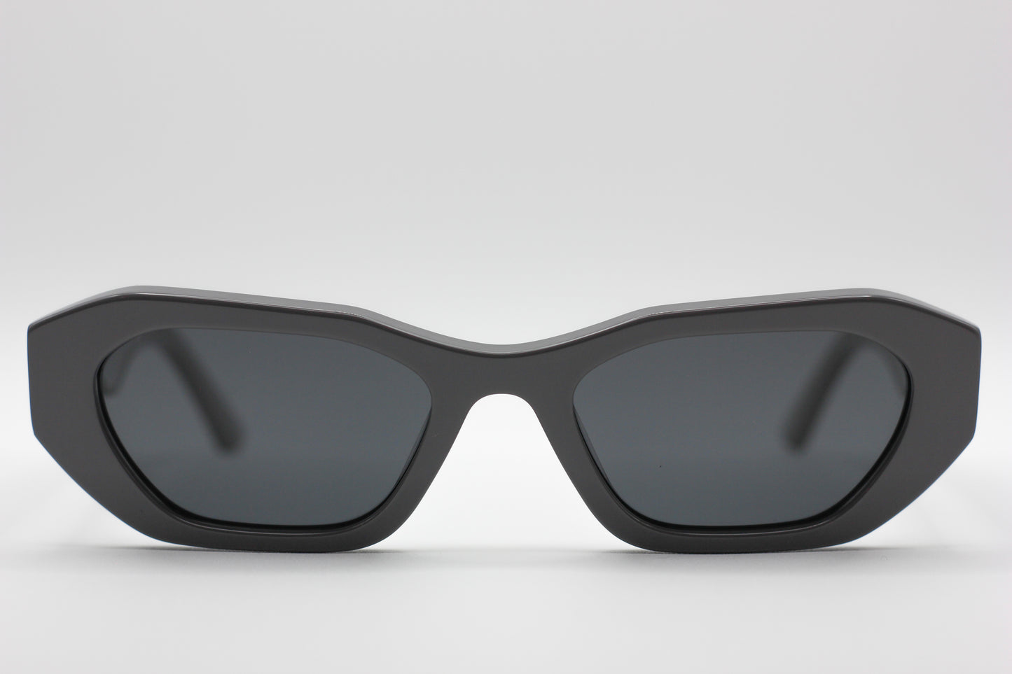 Gray Cateye Sunglasses Full Front View