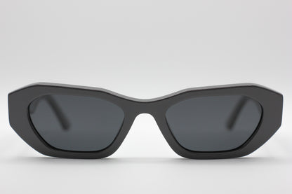 Gray Cateye Sunglasses Full Front View