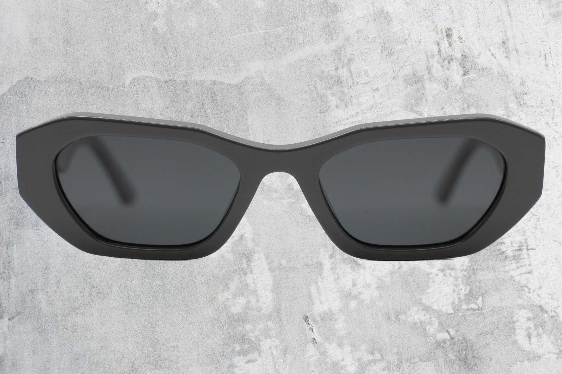 Gray Cateye Sunglasses Front View